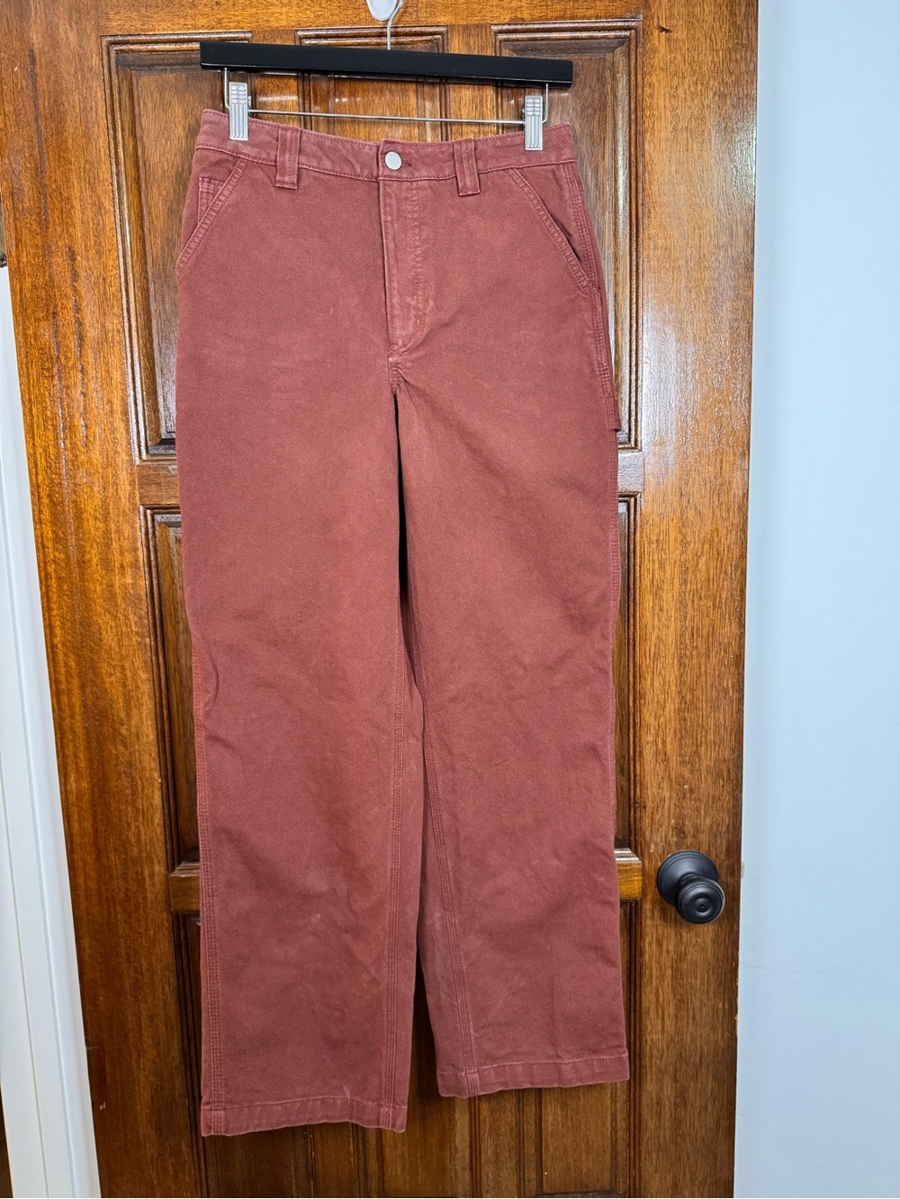 TNA Women's Straight-Leg Corduroy Pants in Rust